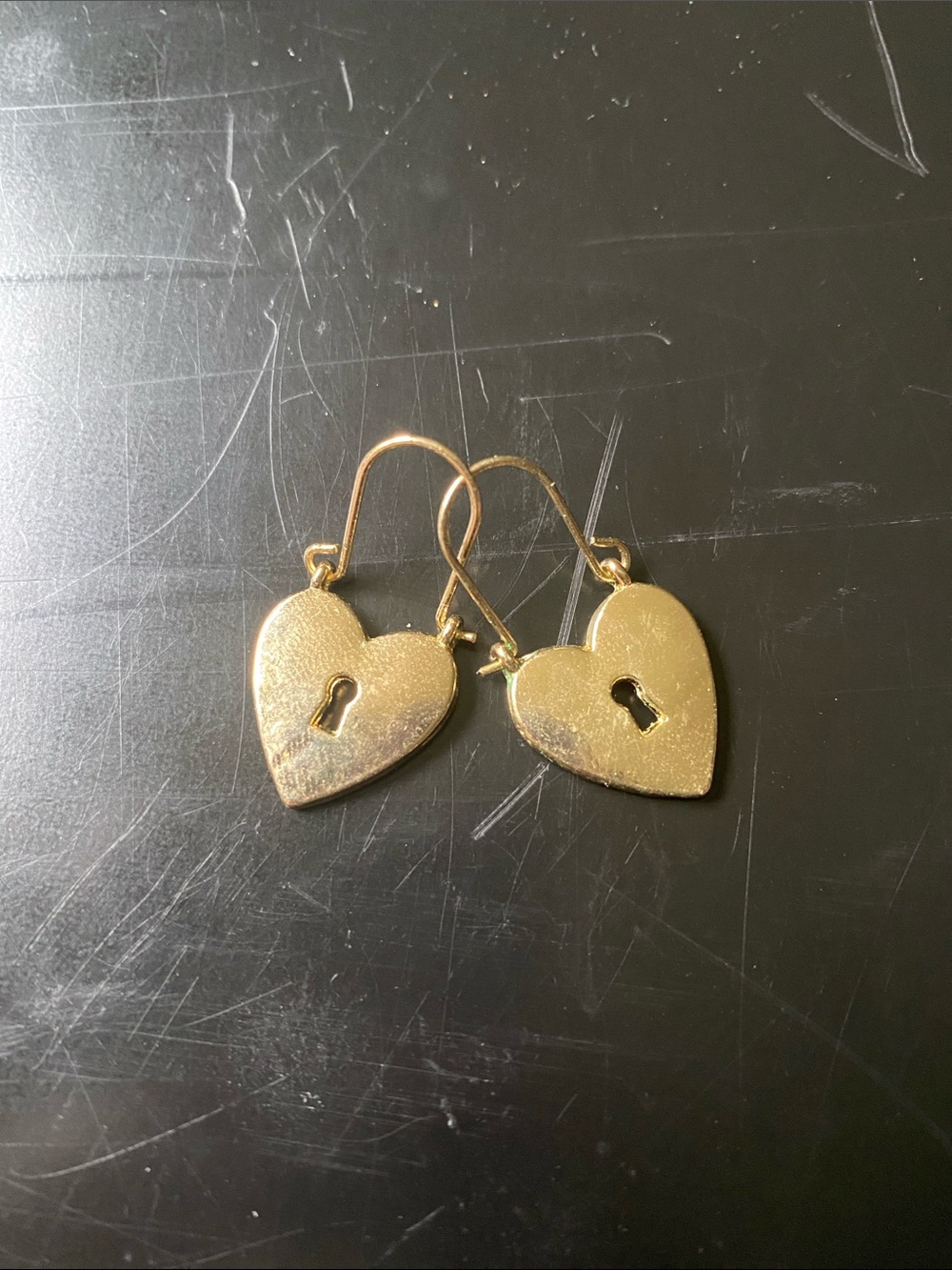 Heart lock earrings 🔒